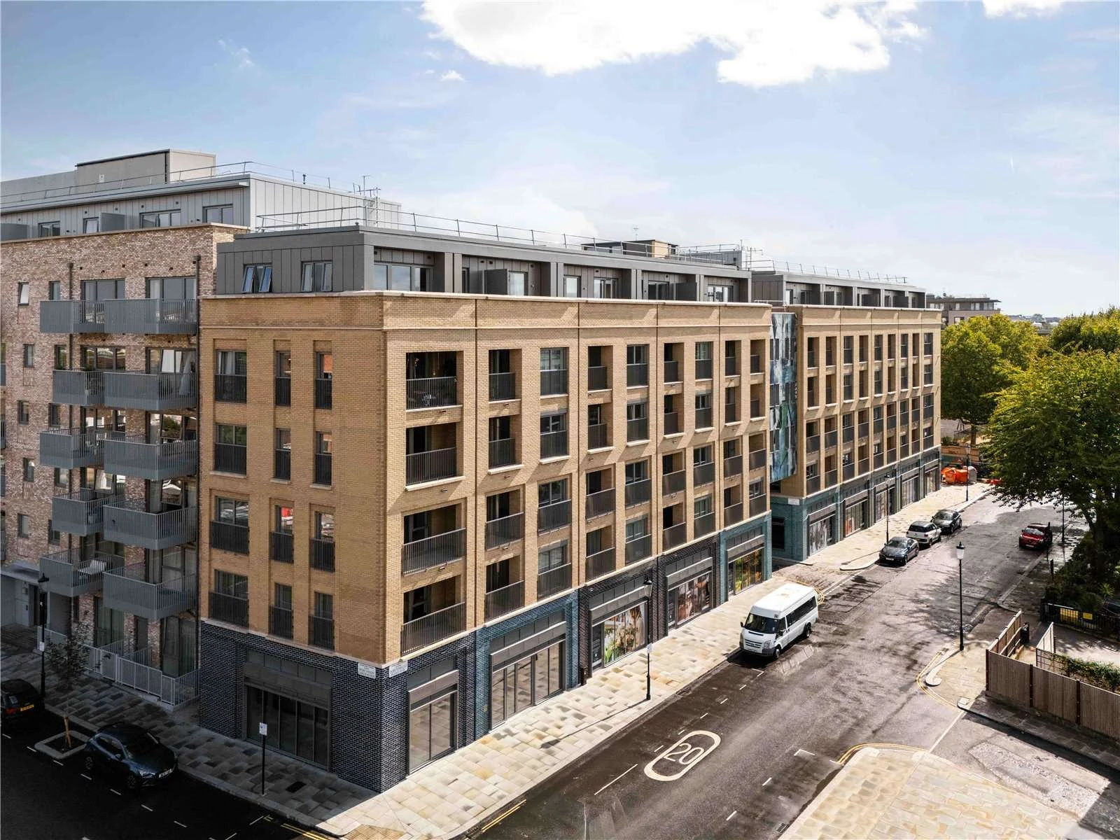 Portobello Square The Auria W10 Portobello Road Elevation Yellow Brick Balconies Development