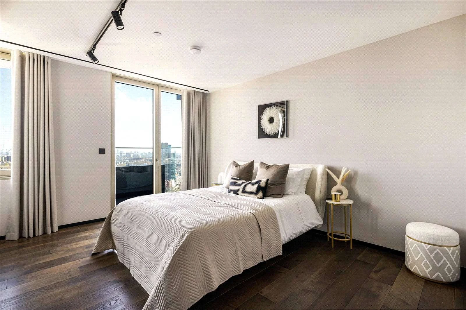 principal-bedroom-balcony-city-views-the-stage-shoreditch-london-ec2a Principal Bedroom Balcony City Views The Stage Shoreditch London Ec2a
