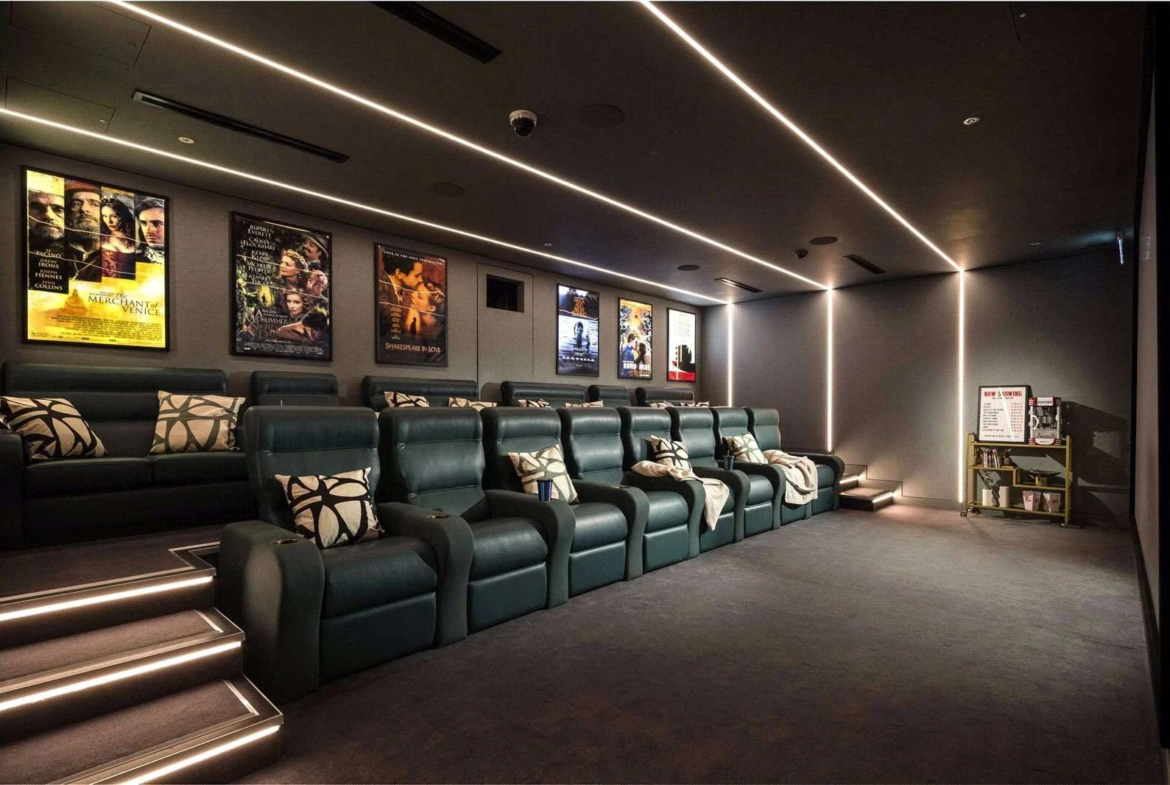 Private Cinema Luxury Amenities The Stage Shoreditch London