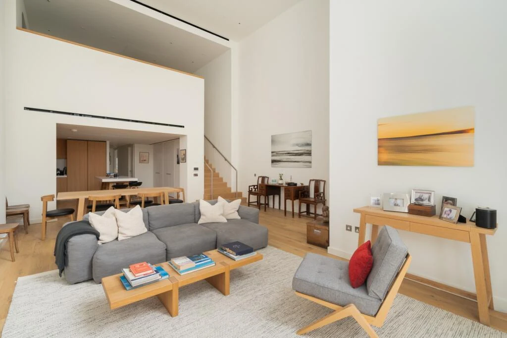 Prospect Place Battersea Power Station Sw11 8dl London Townhouse Living Room Staircase Open Plan Kitchen