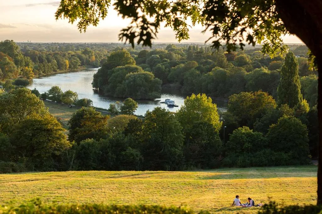 Richmond Hill Thames Golden Hour View Surrey London Tw9