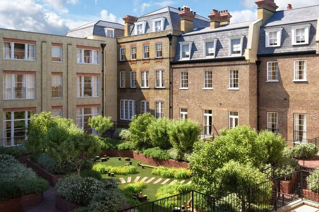 Richmond Square Evelyn House Courtyard Cgi Landscaped Gardens Richmond Tw9