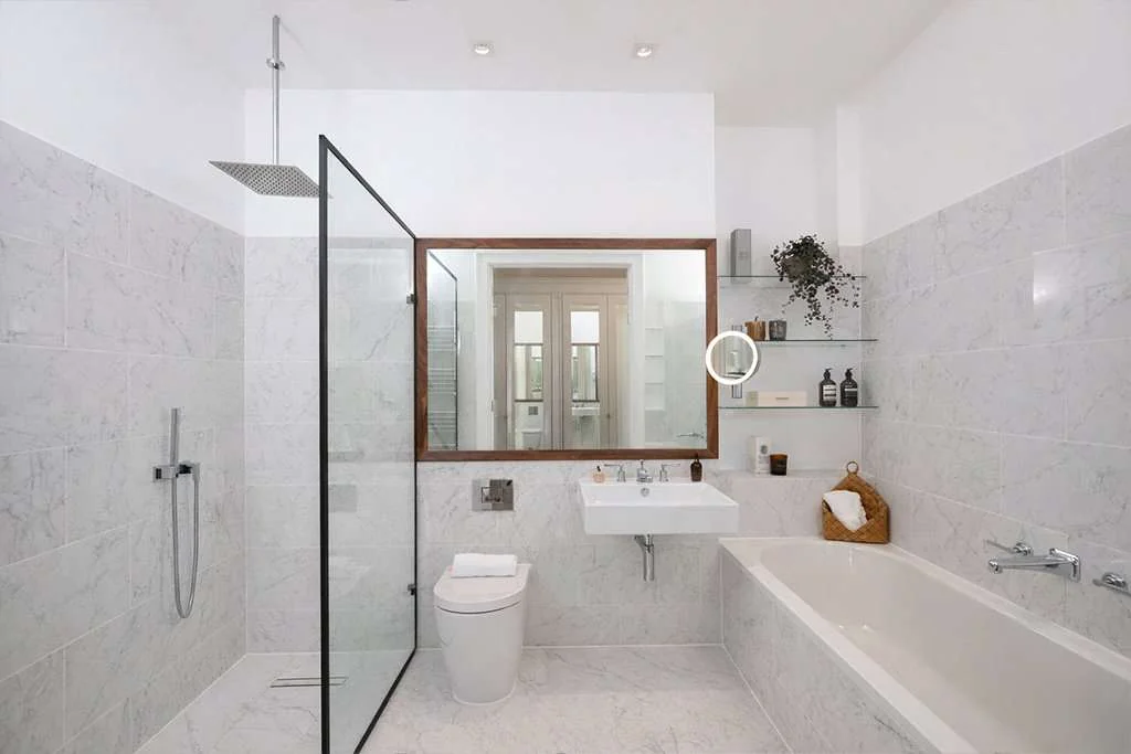 Richmond Square Principal Ensuite Bathroom Marble Bath Shower Richmond Tw9