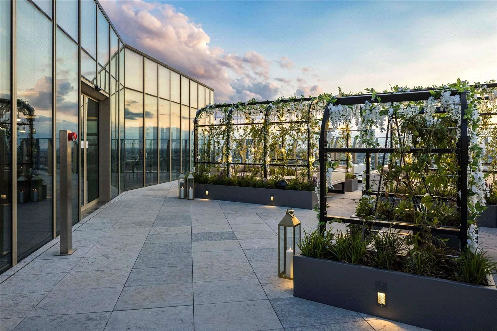 Sky Lounge Roof Terrace Landscaped The Stage Shoreditch London Ec2a