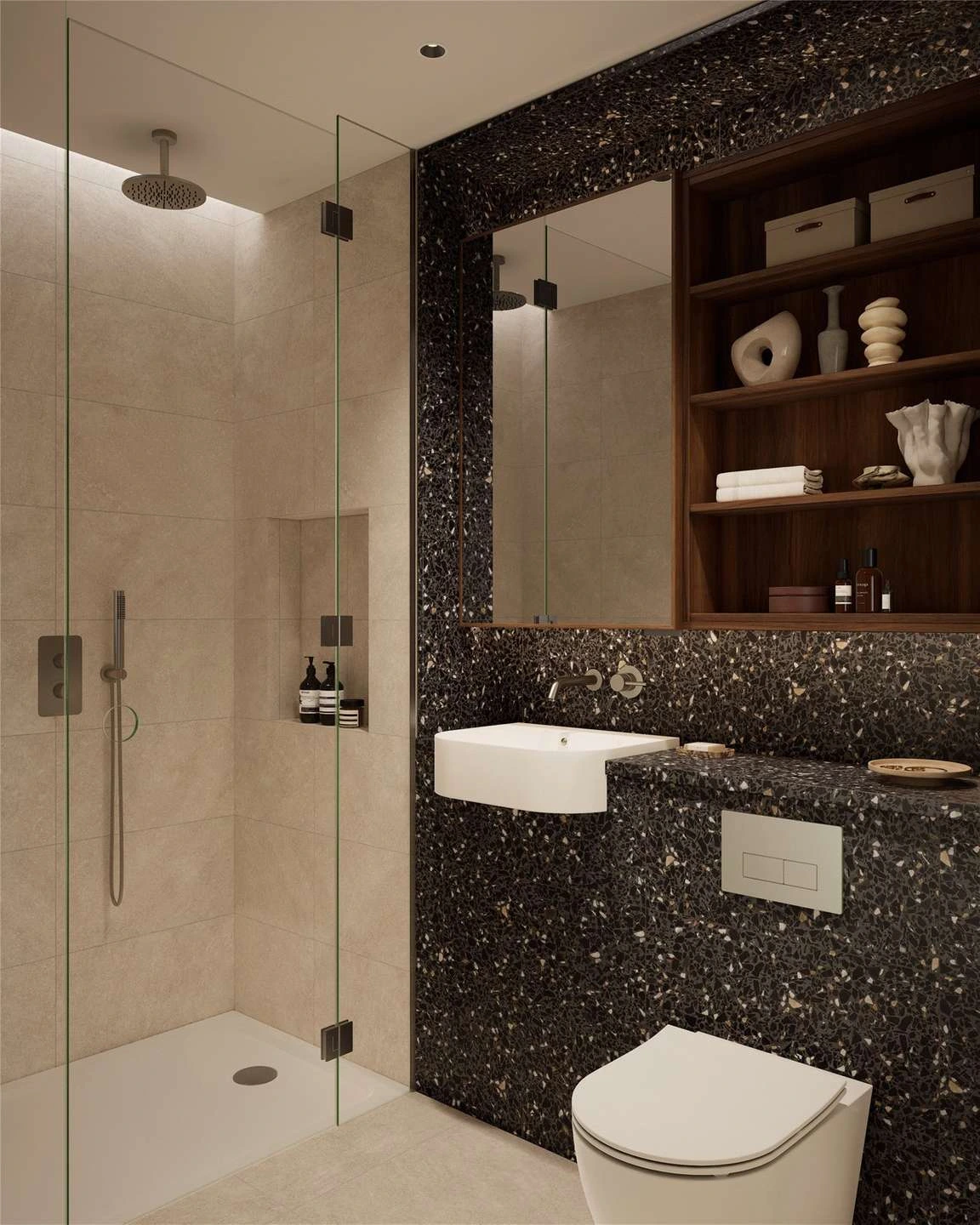 The Ariel Television Centre White City London W12 Designer Bathroom Walk In Shower