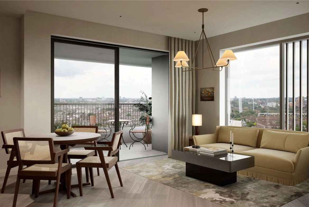 The Ariel Television Centre White City London W12 Luxury Living Room Balcony West London View