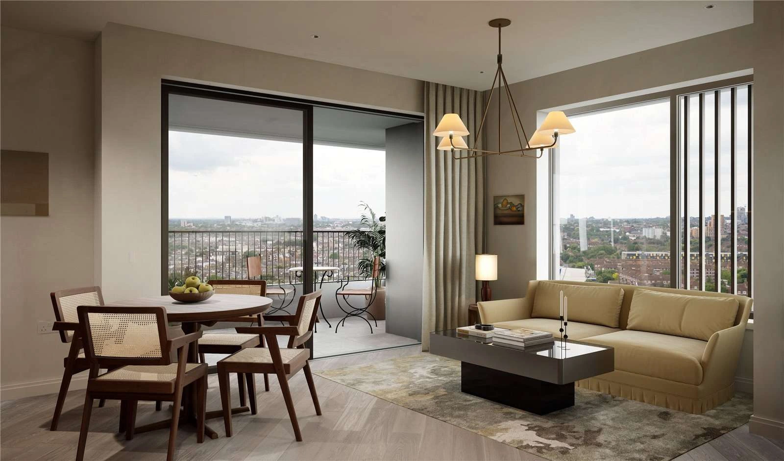 The Ariel Television Centre White City London W12 Luxury Living Room Balcony West London View