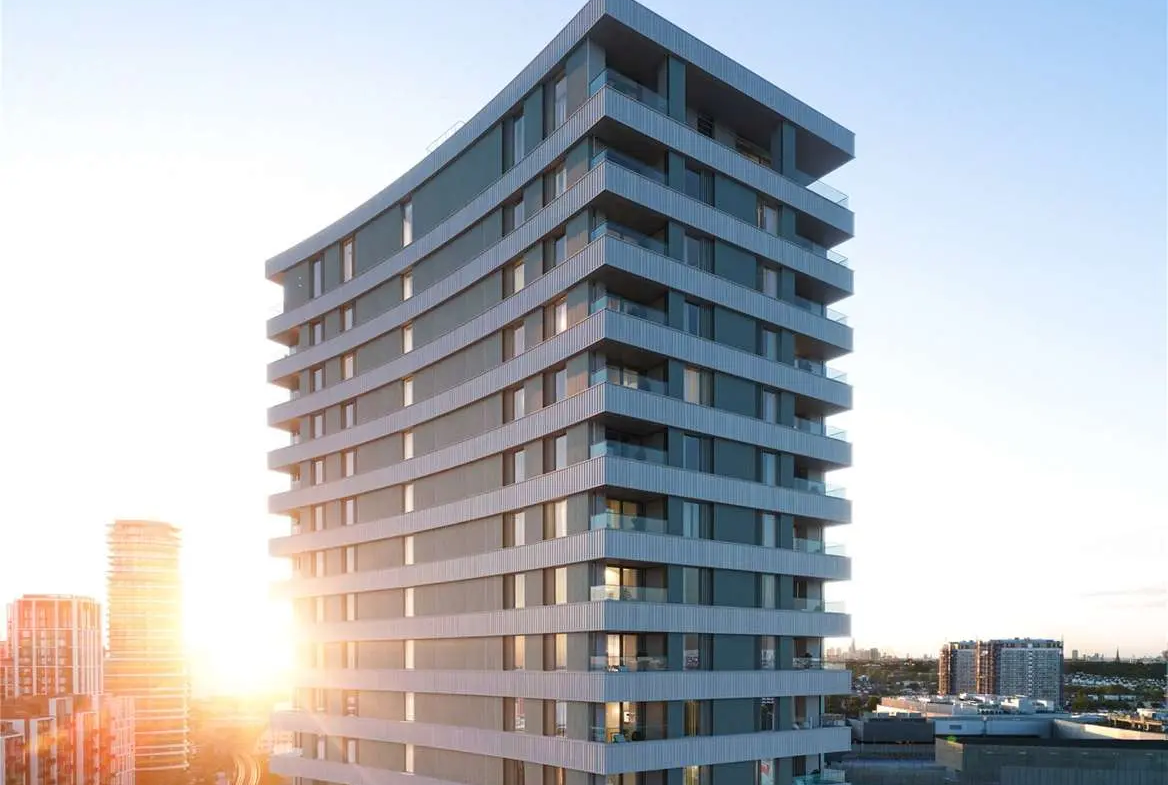 The Ariel Television Centre Wood Lane White City W12 London 23 Storey Tower Exterior Sunset Ahmm Architecture