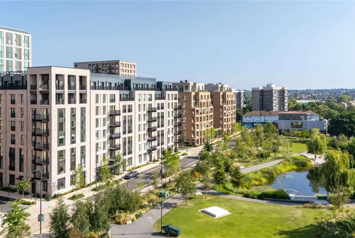 The Ashbee Brent Cross Town Nw2 Aerial View Development Claremont Park