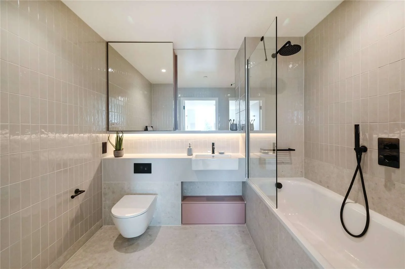 The Ashbee Brent Cross Town Nw2 Bathroom Bath Rain Shower Black Fittings