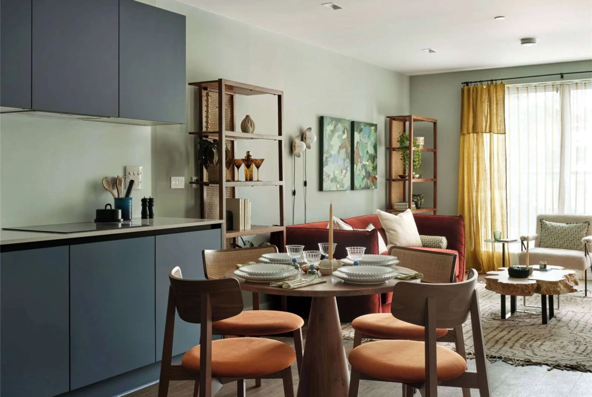 The Auria Portobello Square W10 Open Plan Kitchen Dining Living Room Build Apartment
