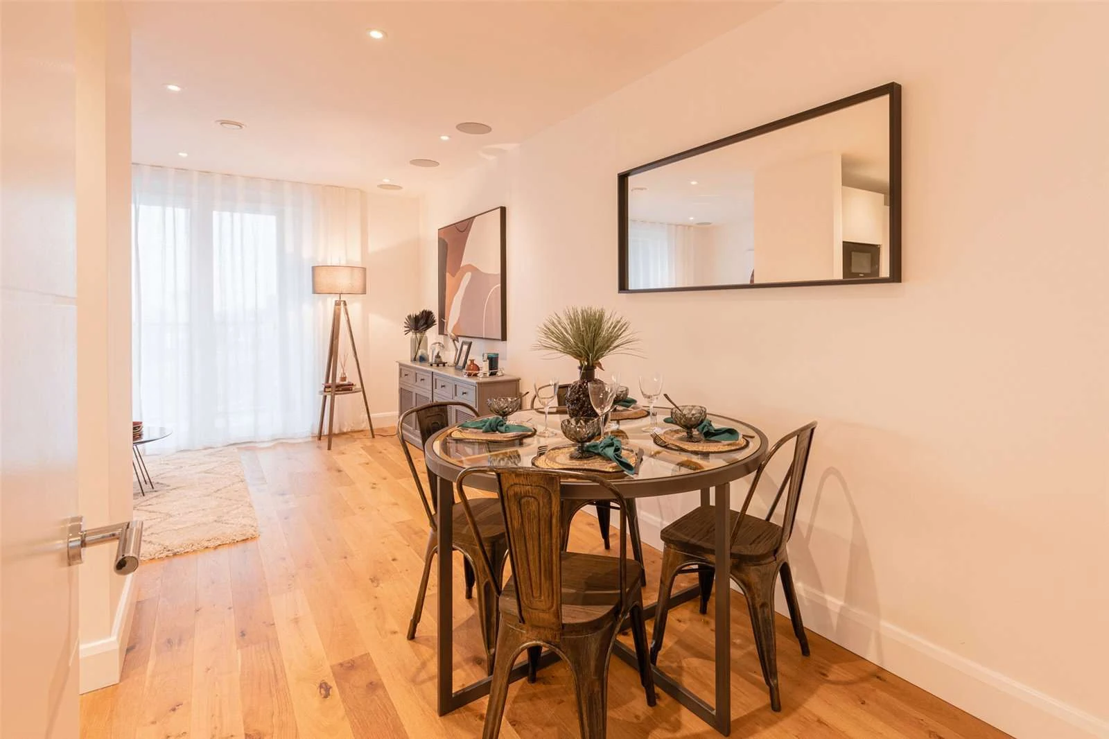 The Auria Portobello Square Ladbroke Grove W10 Dining Room Open Plan Oak Floor Build