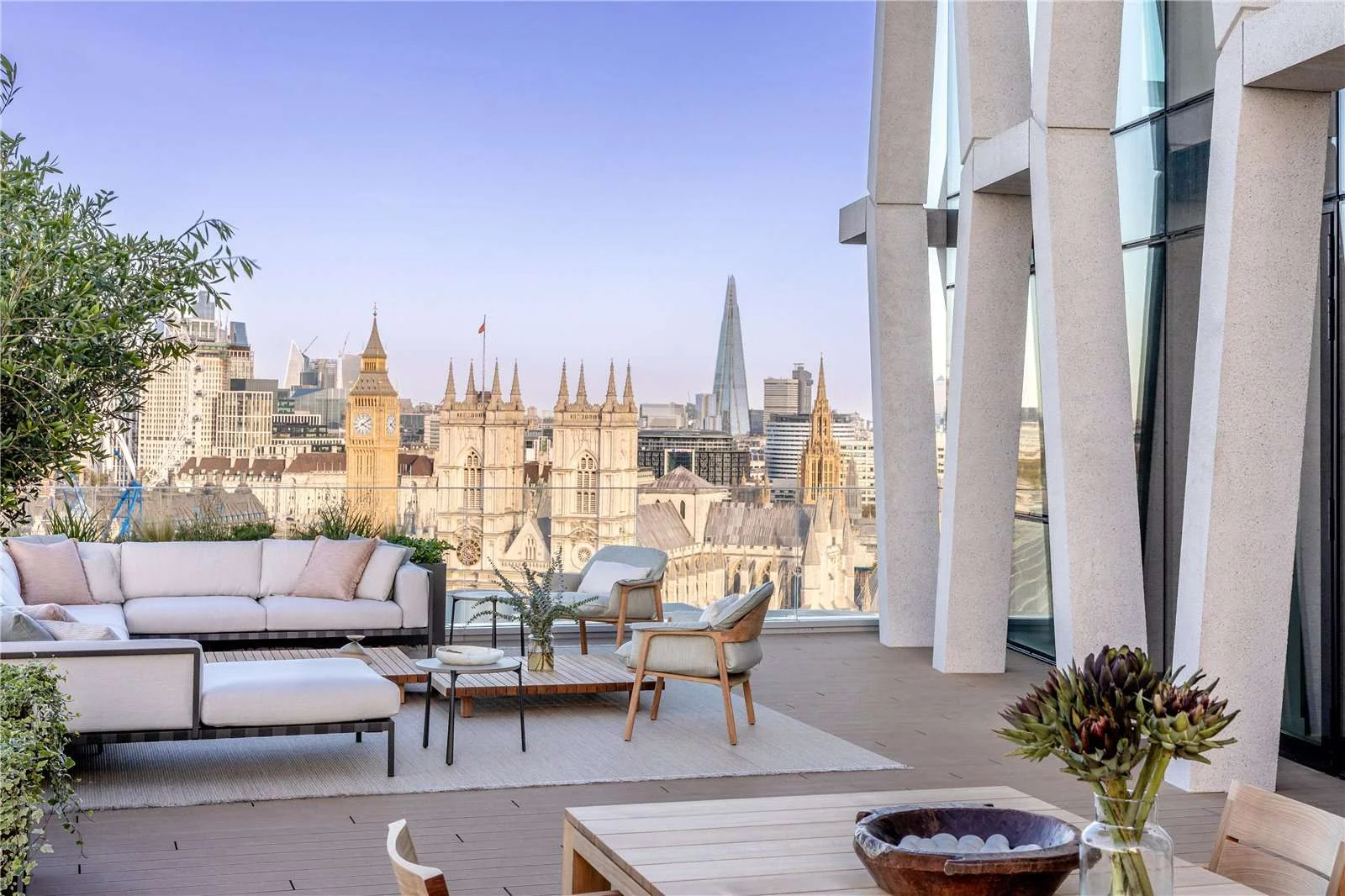 The Broadway Orchard Place Rooftop Terrace Westminster Abbey Big Ben View Sw1h
