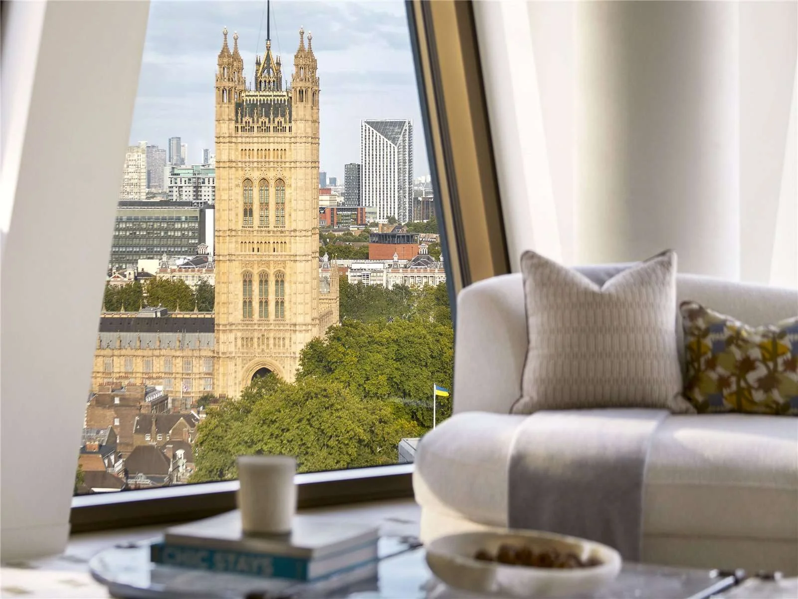 The Broadway Westminster Living Room View Victoria Tower Houses Of Parliament Sw1h