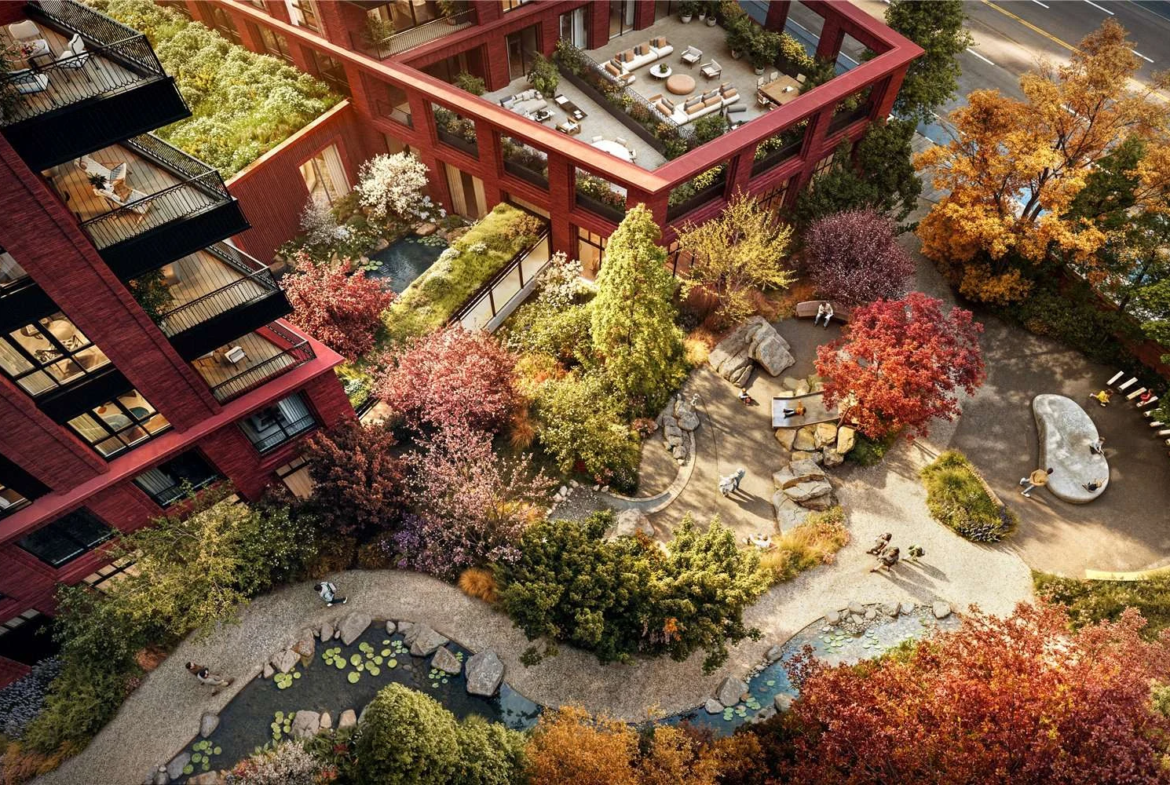 The Capston Embassy Gardens Nine Elms Sw11 London 2 Bedroom Apartment Aerial Private Garden Courtyard Koi Pond Rooftop Ter...