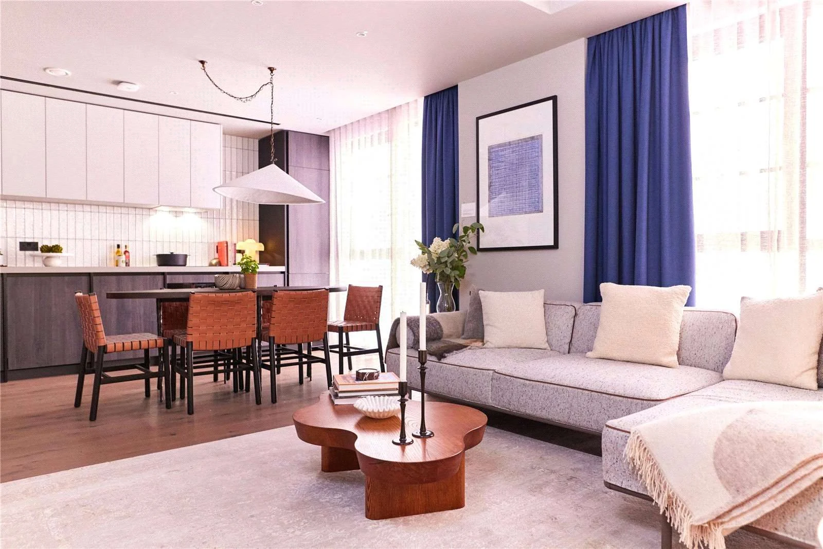 The Founding Canada Water London Se16 Apartment Open Plan Living Kitchen Dining Area