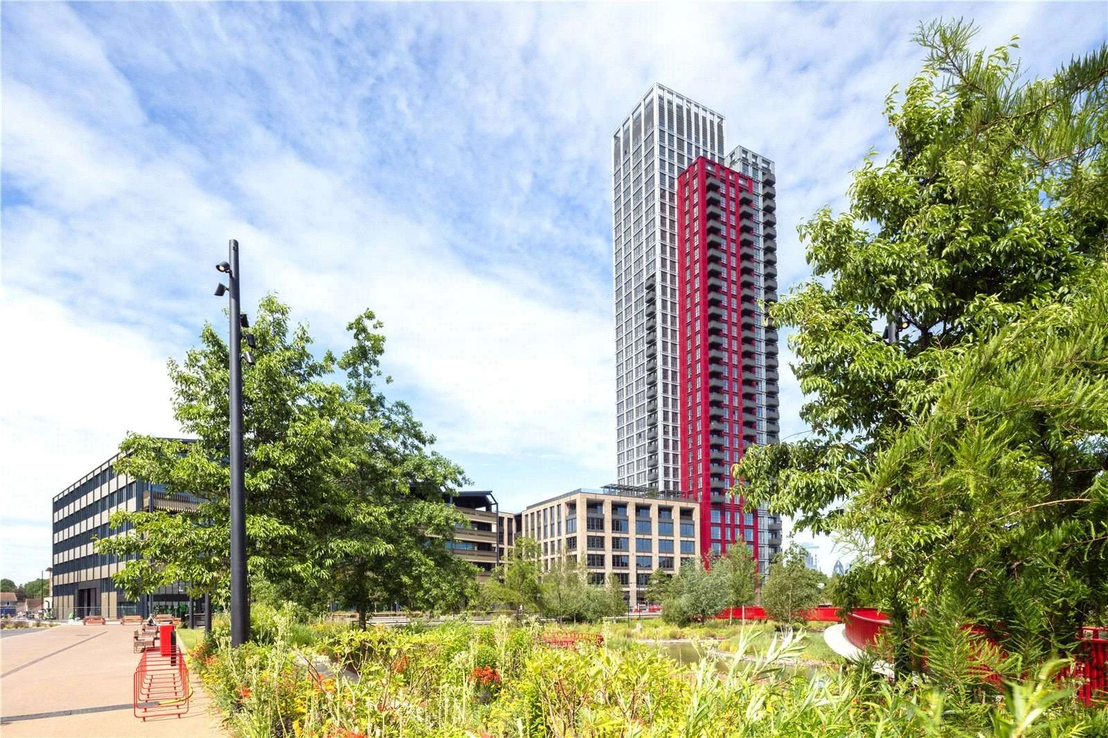 The Founding Canada Water London Se16 Exterior Tower Landscaped Public Gardens
