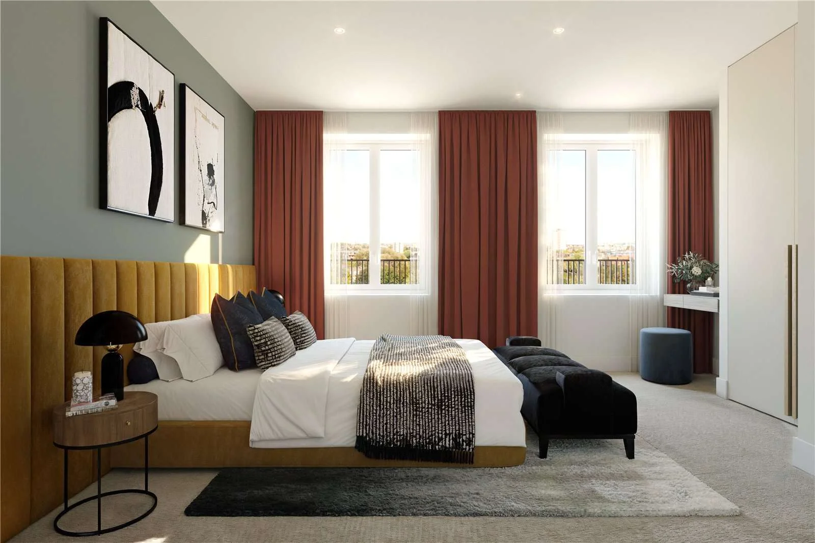 The Pages Wembley Ha9 Bedroom Fitted Storage Carpet