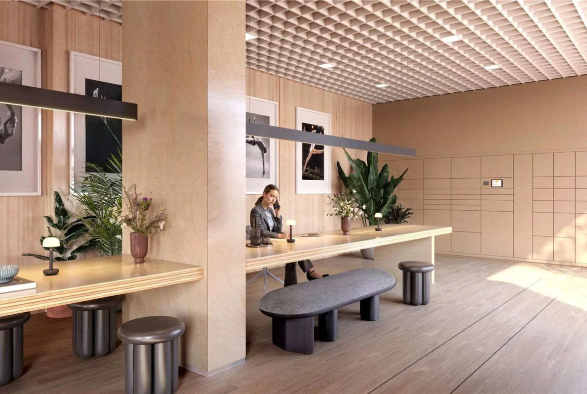 The Pages Wembley Ha9 Concierge Lobby Residents Lounge Coworking