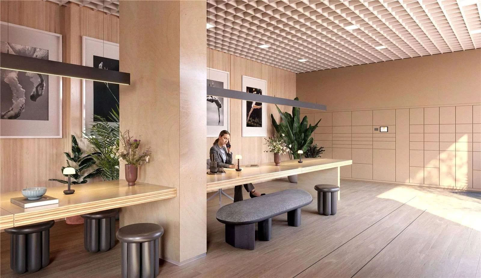 The Pages Wembley Ha9 Concierge Lobby Residents Lounge Coworking