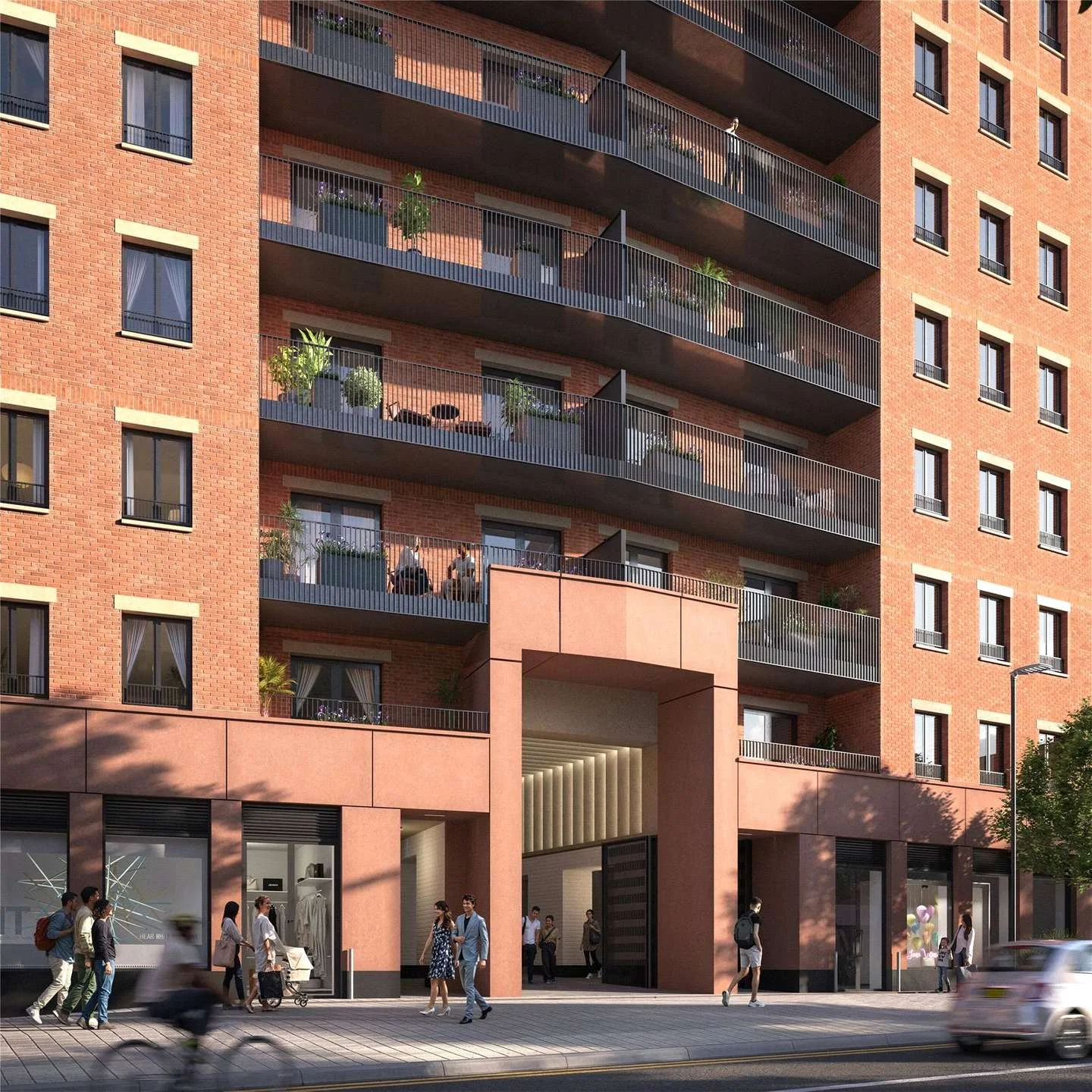 The Pages Wembley Ha9 Exterior Street View Balconies