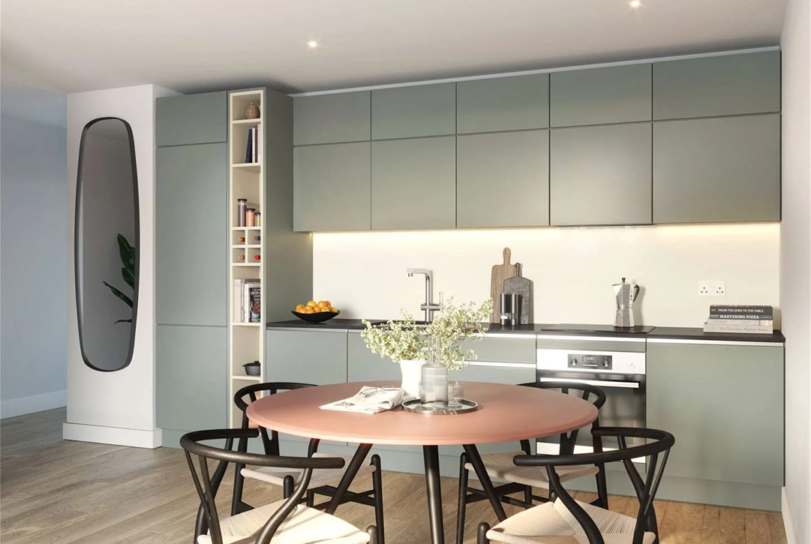 The Pages Wembley Ha9 Kitchen Open Plan Dining Integrated Appliances