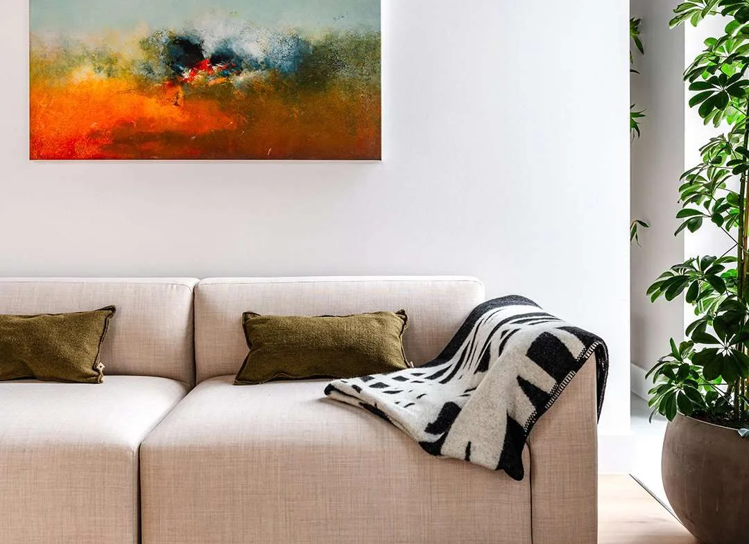 The Pages Wembley Ha9 Living Room Sofa Abstract Art Natural Light