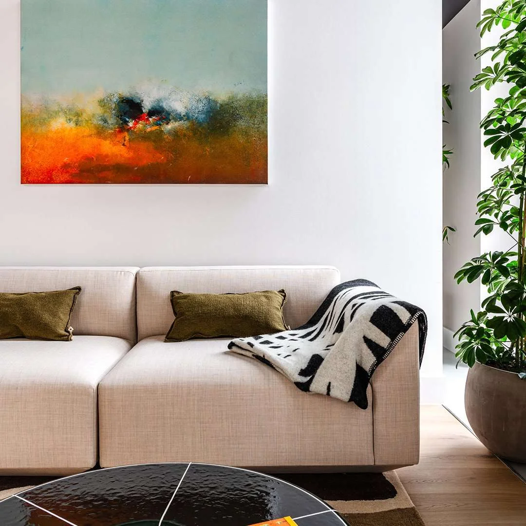 The Pages Wembley Ha9 Living Room Sofa Abstract Art Natural Light