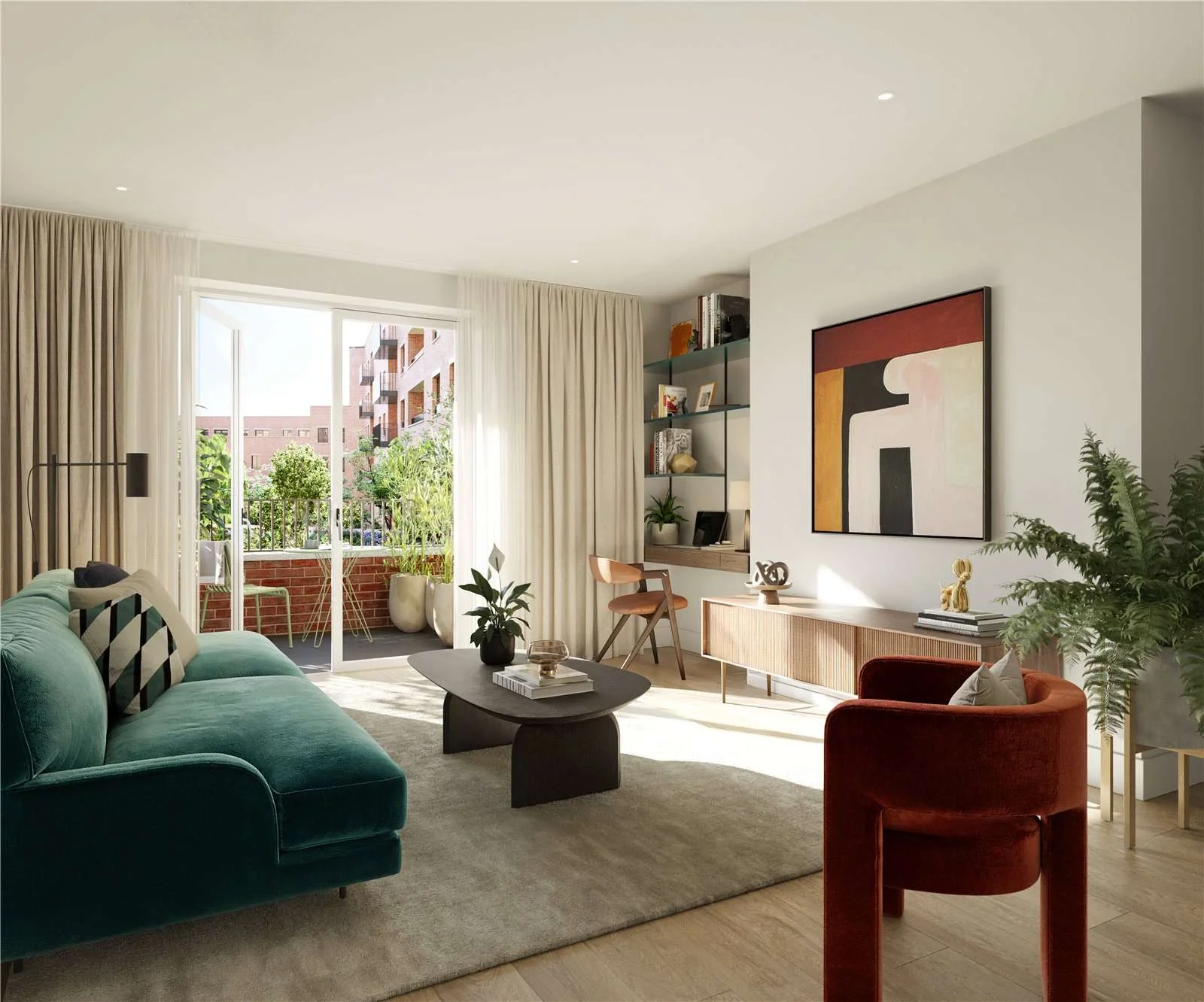 The Pages Wembley Ha9 Living Room South Facing Balcony