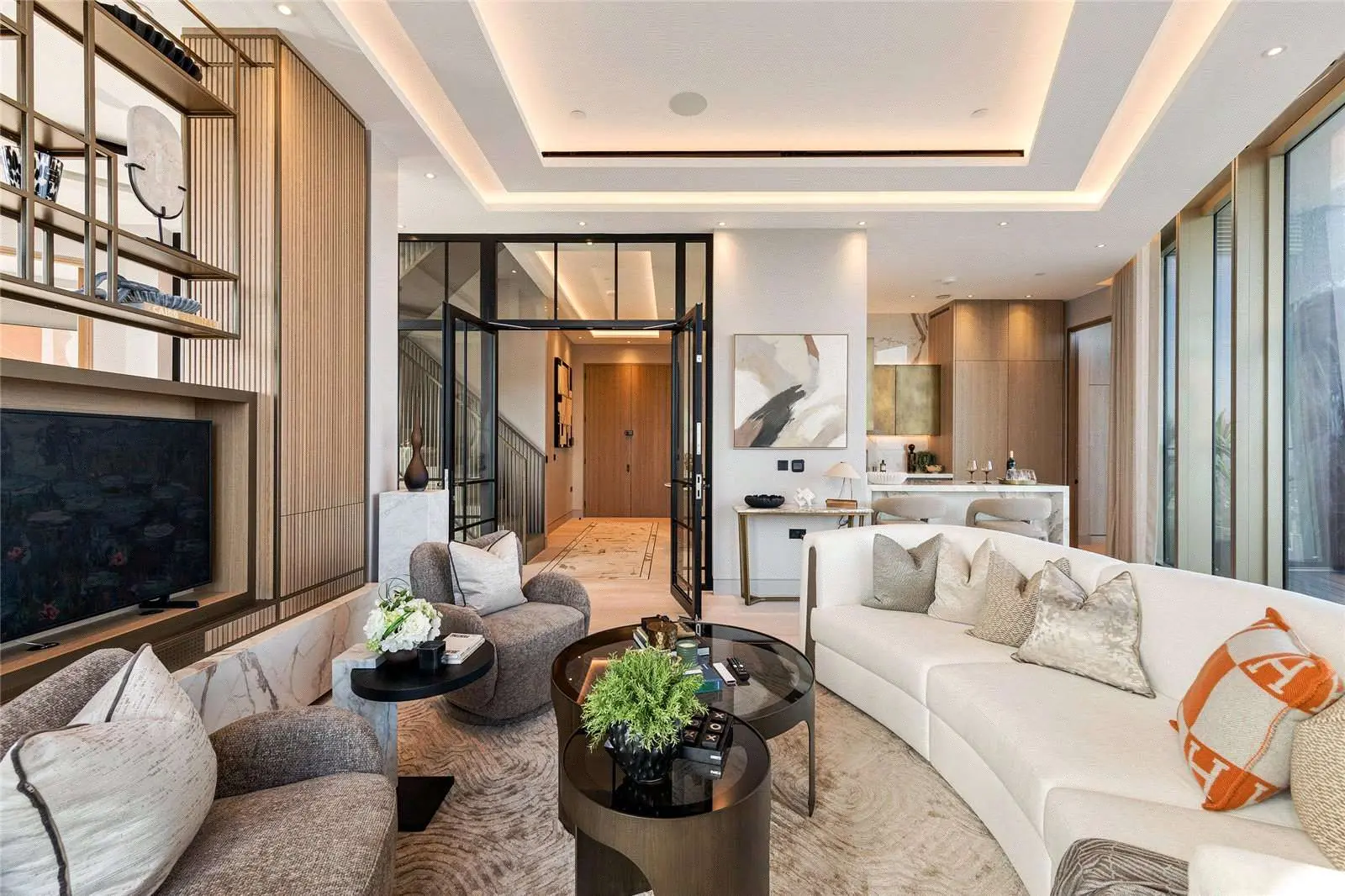 The Stage 22 Hewett Street Shoreditch Ec2a Duplex Penthouse Living Room 36th Floor
