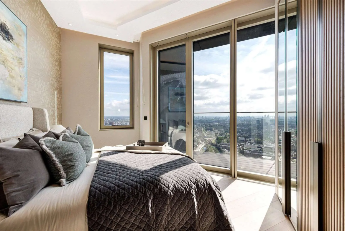 The Stage 22 Hewett Street Shoreditch Ec2a Penthouse Guest Bedroom Balcony