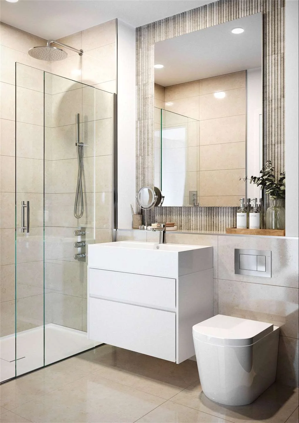 The Warwick Ealing W5 En Suite Shower Room With Rain Head