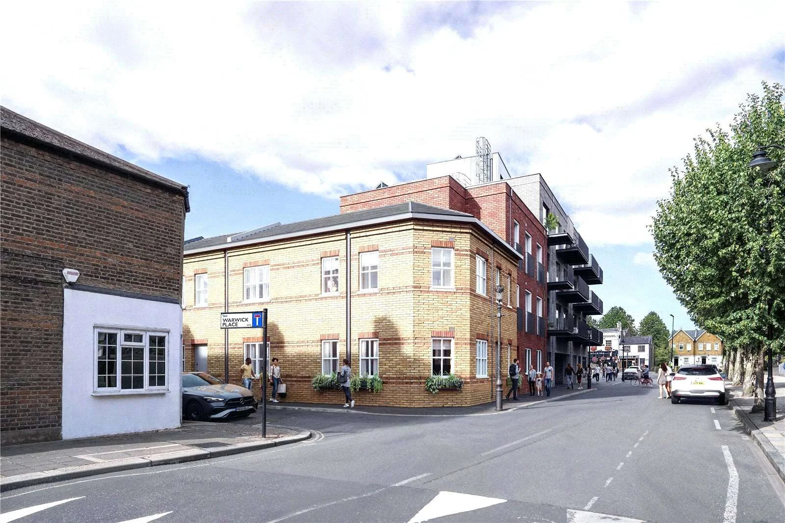 The Warwick Ealing W5 Mews House Exterior Cgi Street View