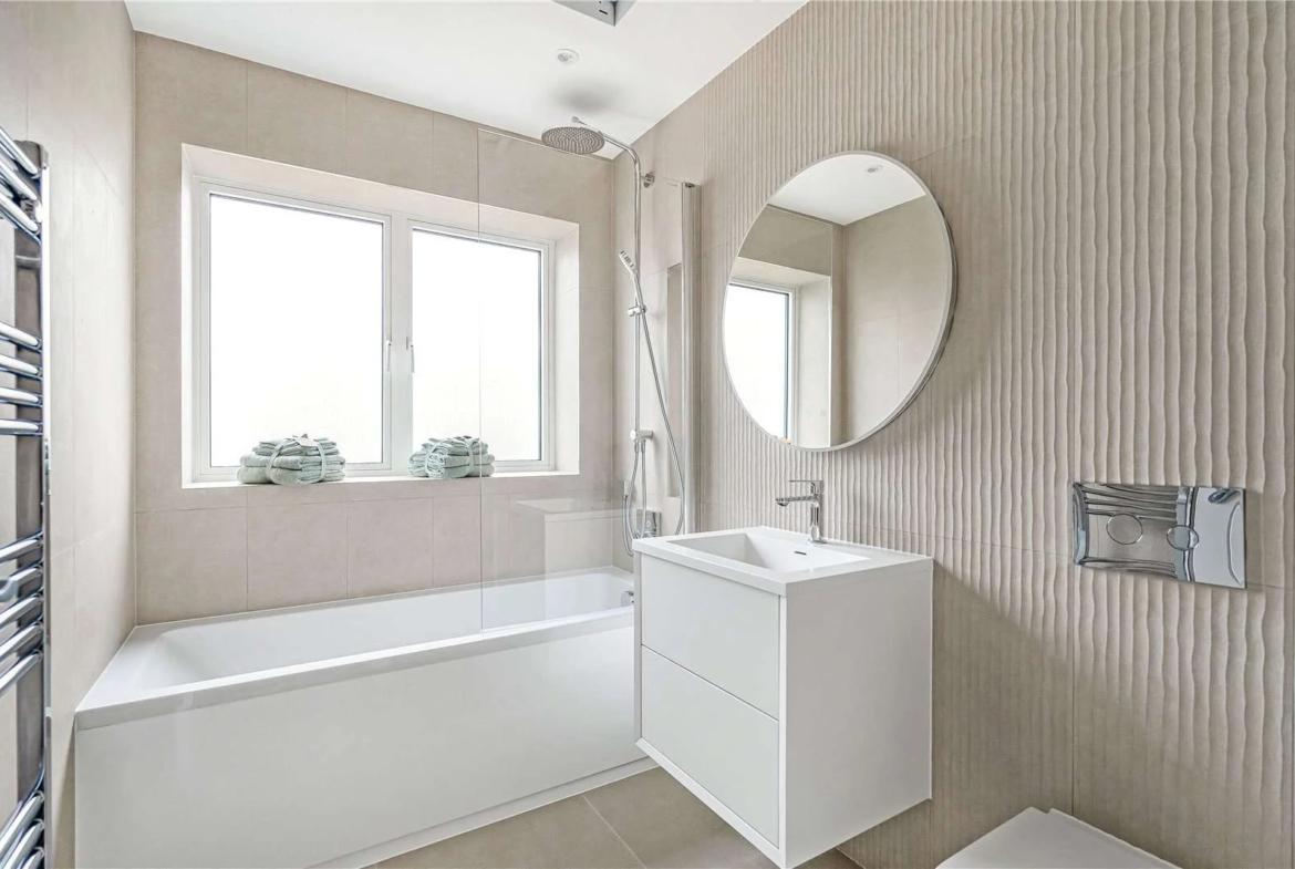 The Warwick Ealing W5 Mews House Family Bathroom Bath Overhead Shower