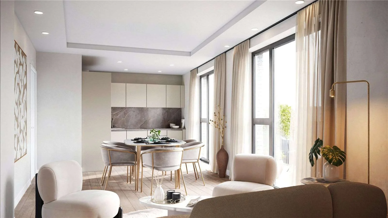 The Warwick Ealing W5 Open Plan Kitchen Dining Living Room
