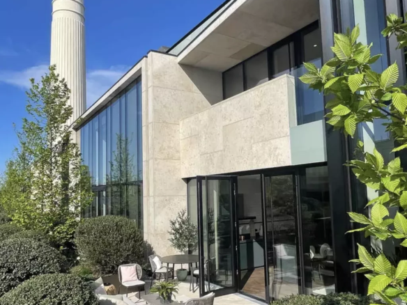 Townhouse Battersea Power Station London Private Rooftop Garden Chimneys