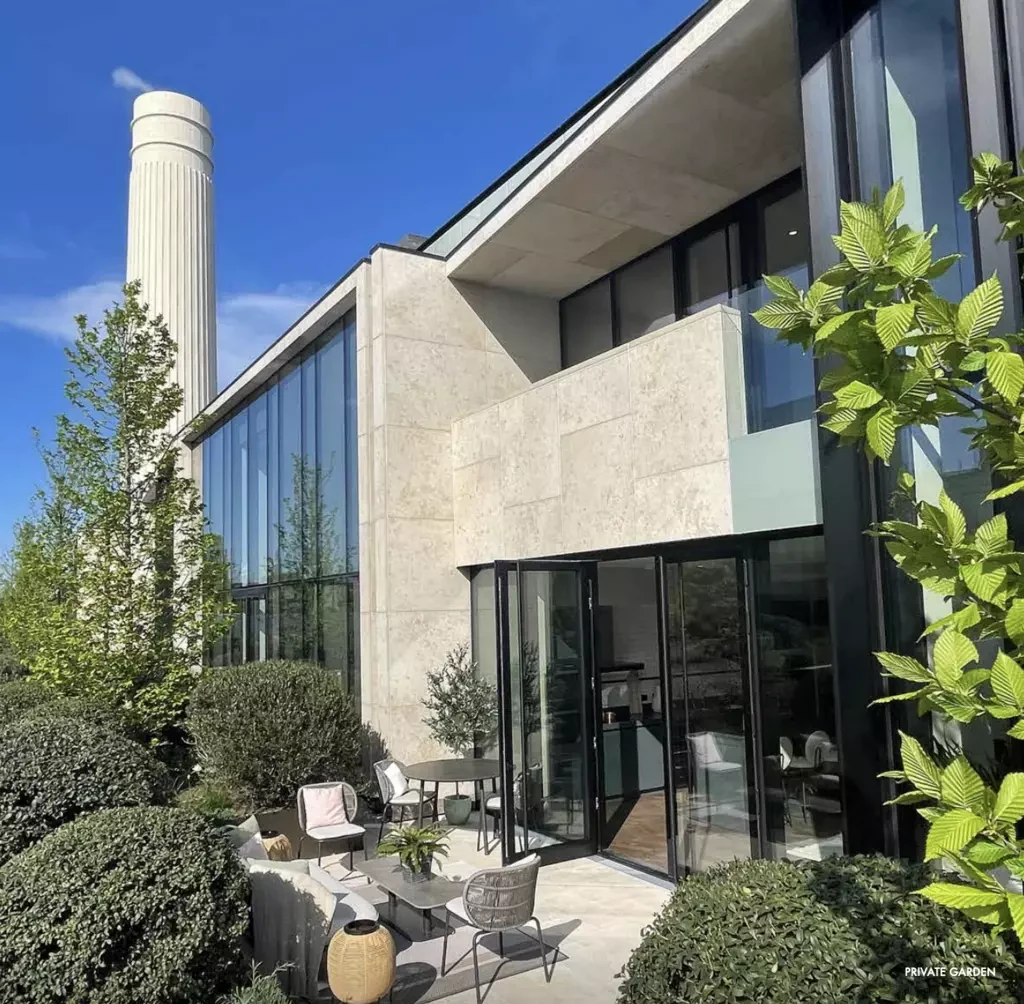 Townhouse Battersea Power Station London Private Rooftop Garden Chimneys