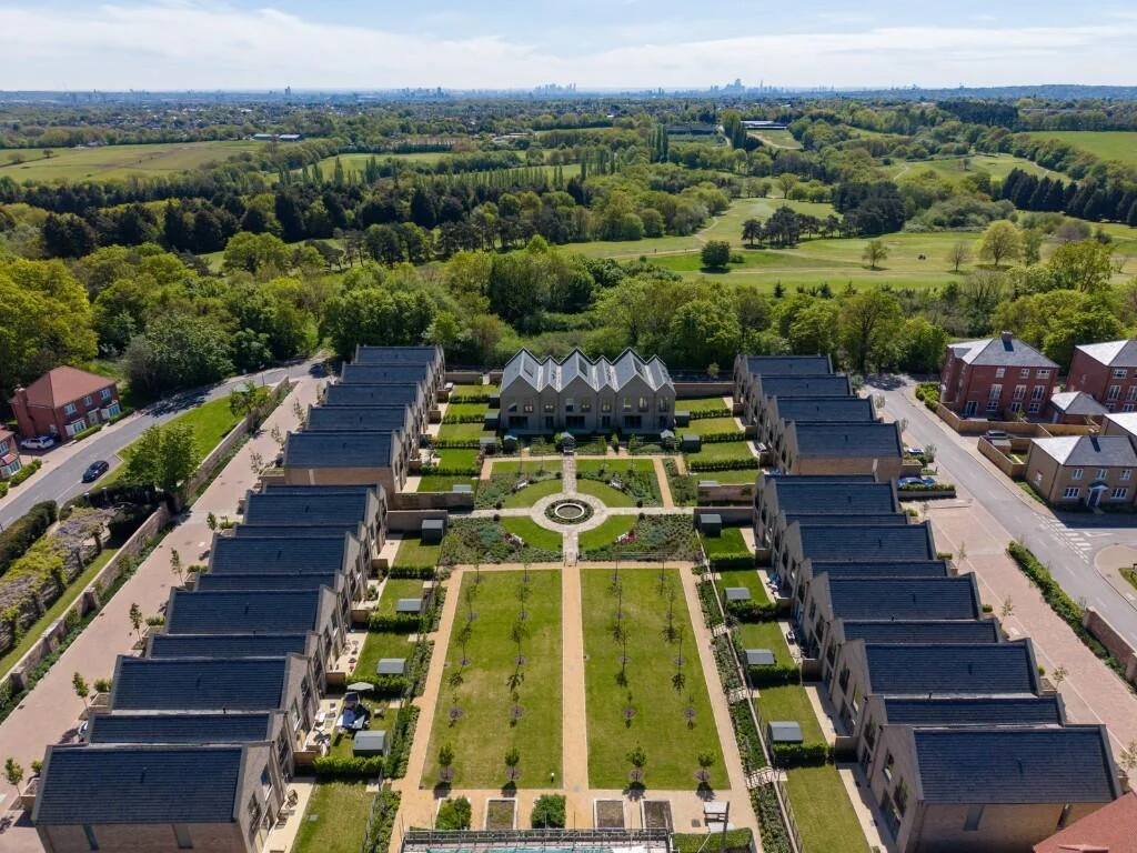 Trent Park Walled Garden En4 Aerial View London Skyline