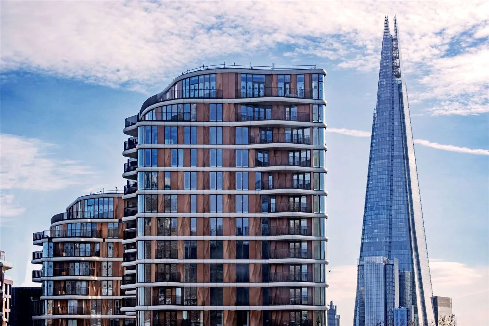 Triptych Bankside 185 Park Street Se1 9bl Exterior Facade Shard View South Bank London