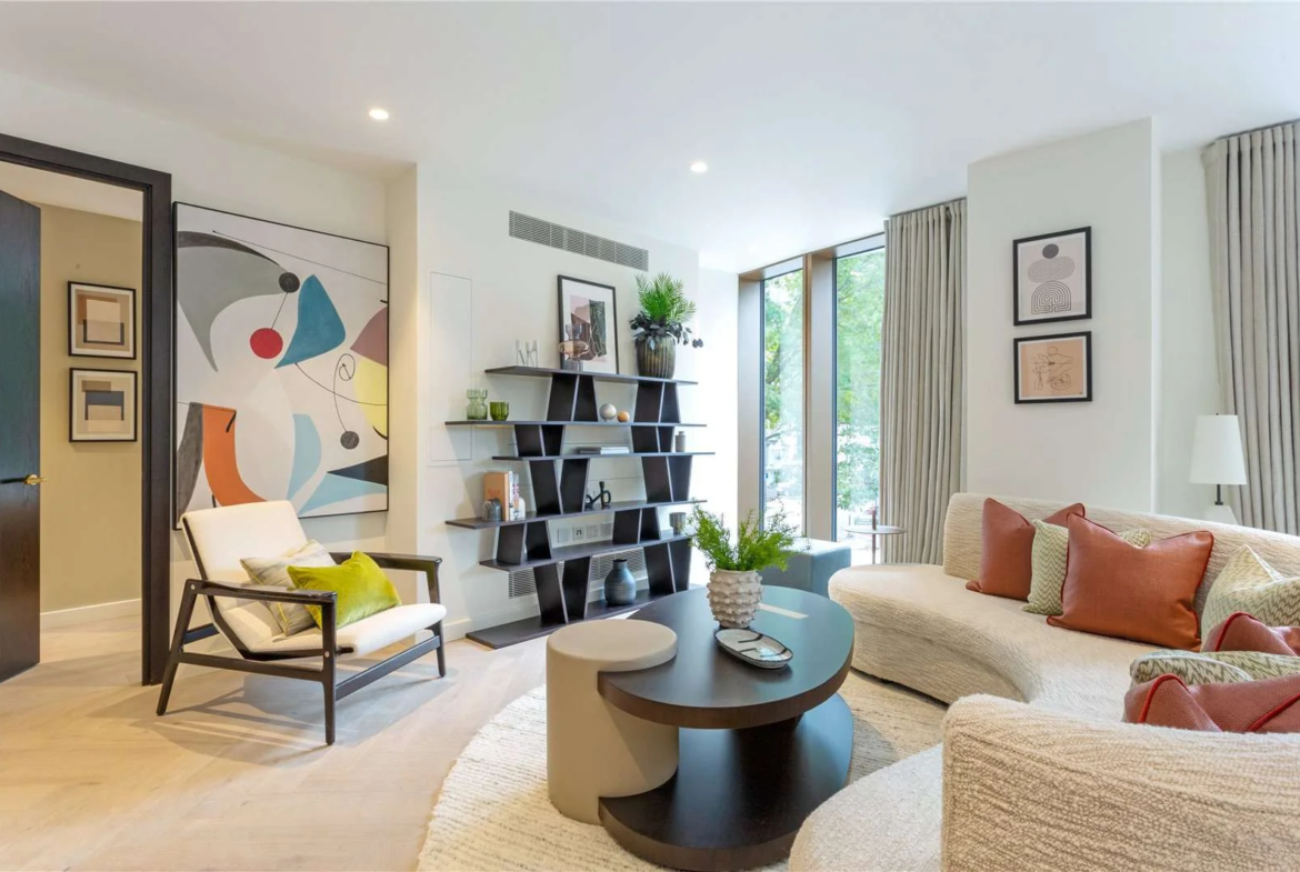 Triptych Bankside 185 Park Street Se1 9bl Living Room Interior Design Garden Aspect London