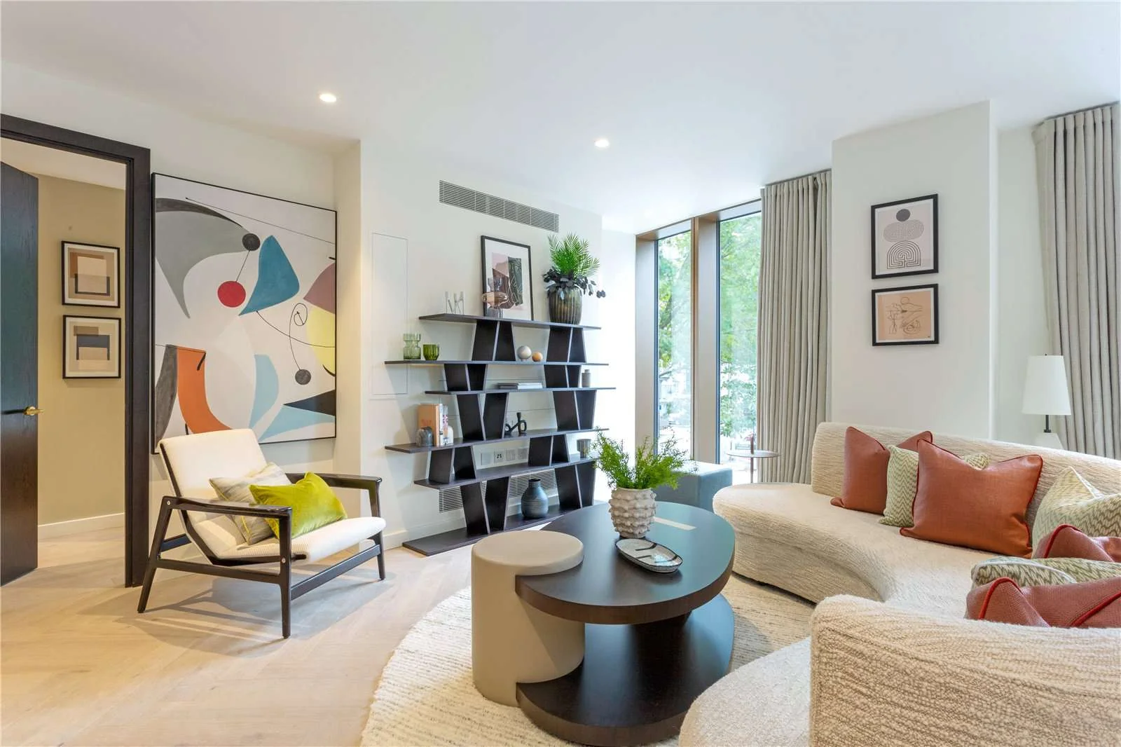 Triptych Bankside 185 Park Street Se1 9bl Living Room Interior Design Garden Aspect London