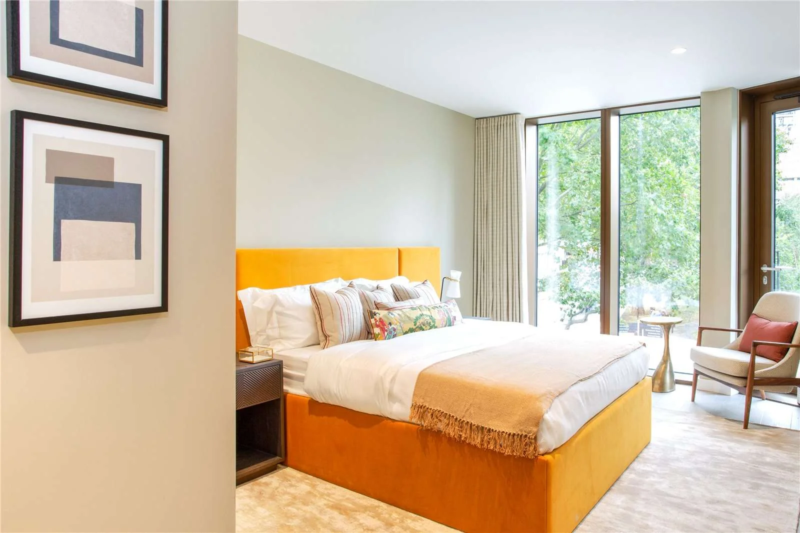 Triptych Bankside 185 Park Street Se1 9bl Master Bedroom Terrace Access Garden View London