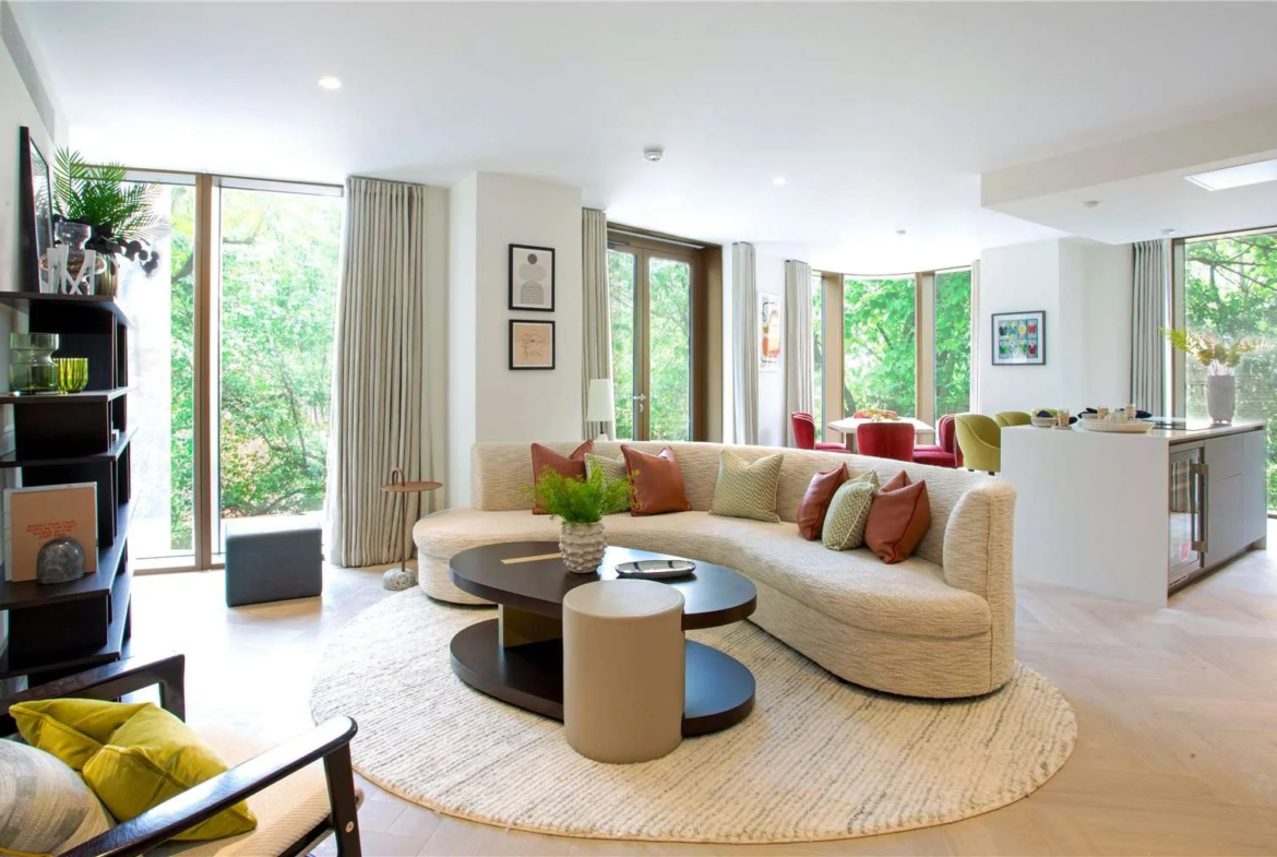 Triptych Bankside 185 Park Street Se1 9bl Open Plan Living Dining Panoramic Windows South Bank London
