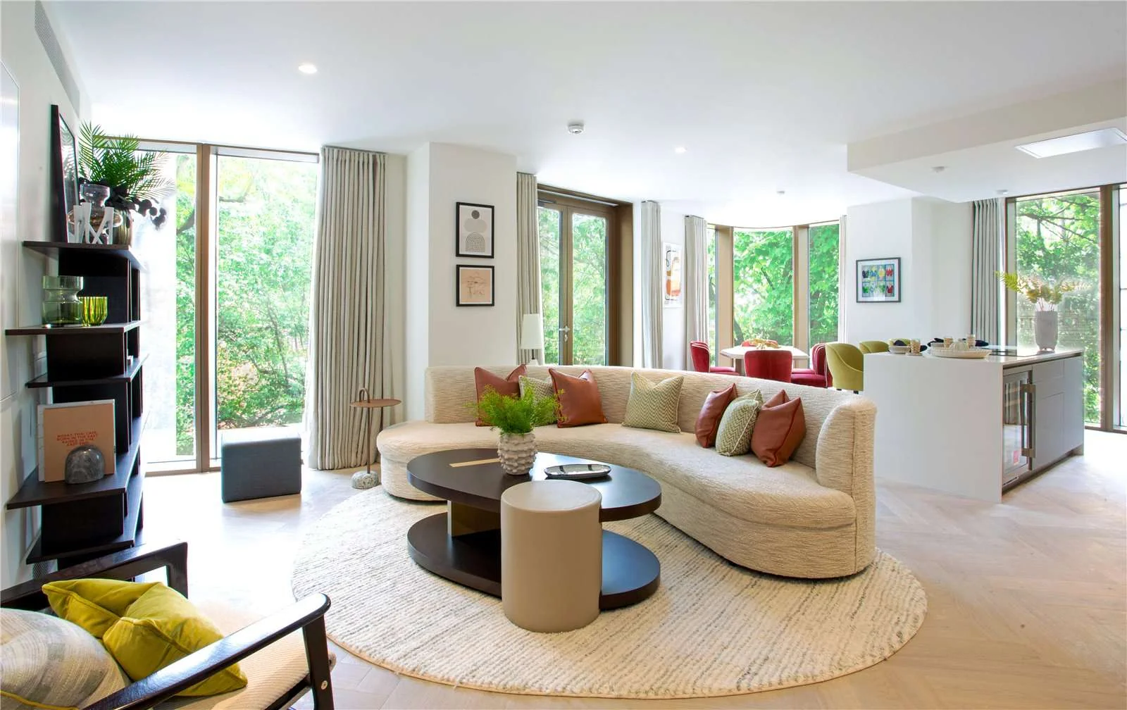 Triptych Bankside 185 Park Street Se1 9bl Open Plan Living Dining Panoramic Windows South Bank London