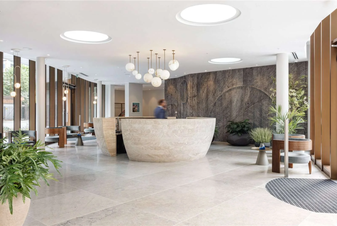 Triptych Bankside Eastern Building Se1 London 24hr Concierge Lobby Reception Luxury Development