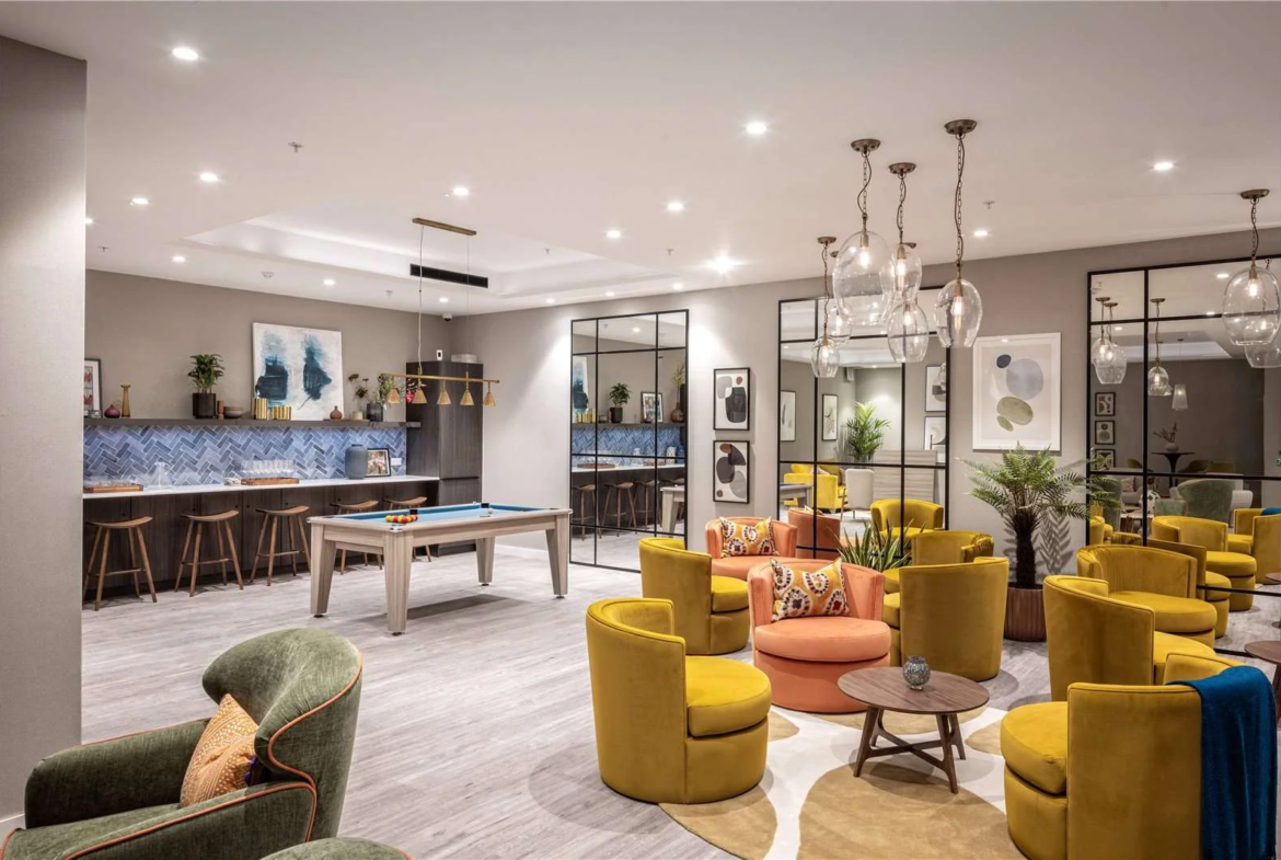 Triptych Bankside Eastern Building Se1 London Games Room Pool Table Bar Residents Amenity