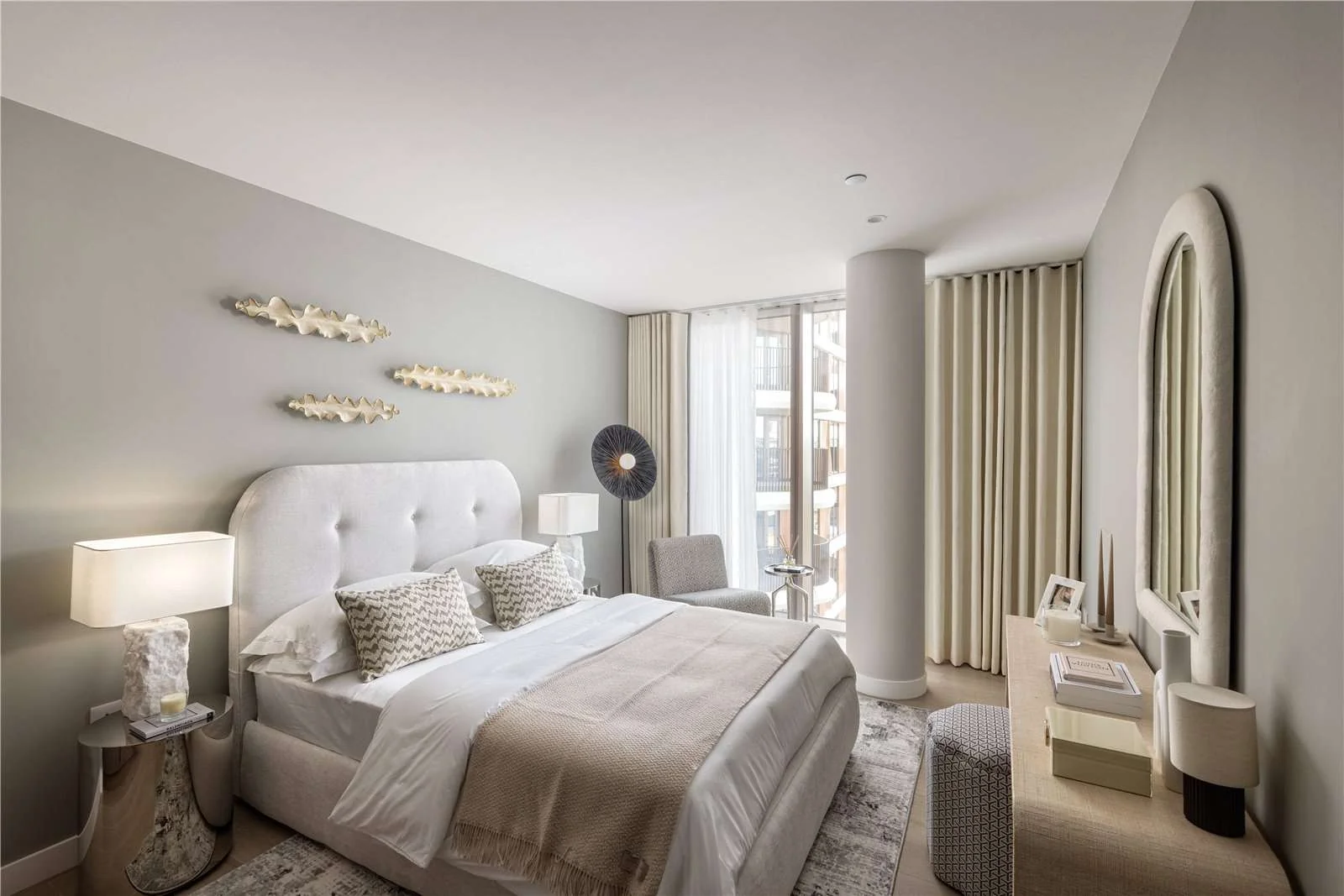 Triptych Bankside Eastern Building Se1 London Master Bedroom Luxury Interior En Suite