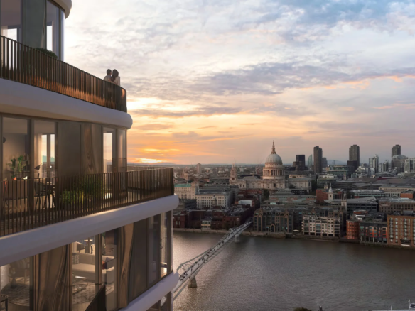 Triptych Bankside Eastern Building Se1 London Luxury Apartment Development South Bank