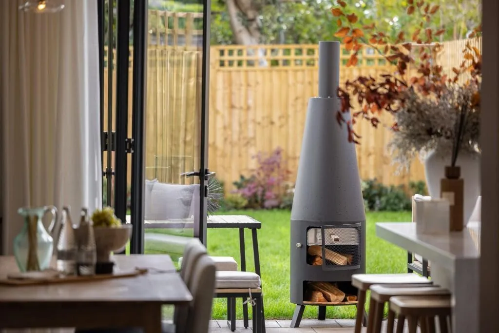 Twickenham Square London Square Private Garden Bifold Doors Chiminea Tw2