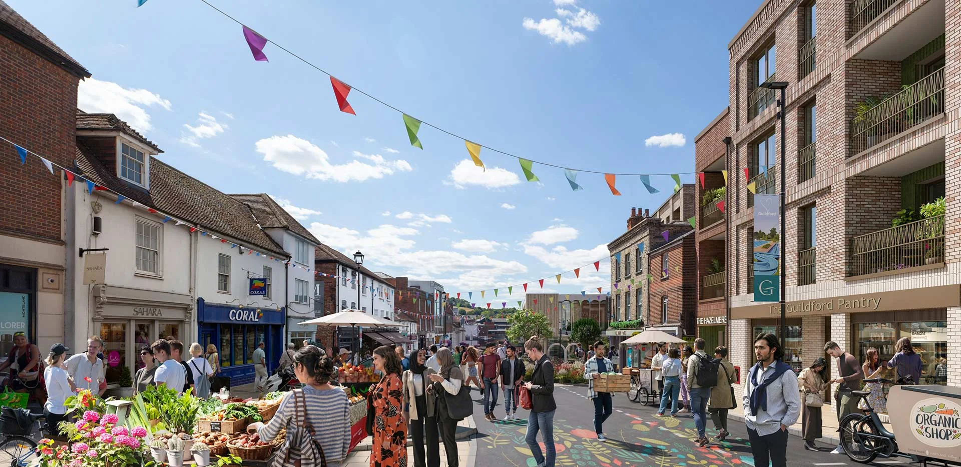 Arch And Bloom Guildford Surrey Gu1 High Street Market Commercial Cgi